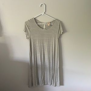 White striped dress